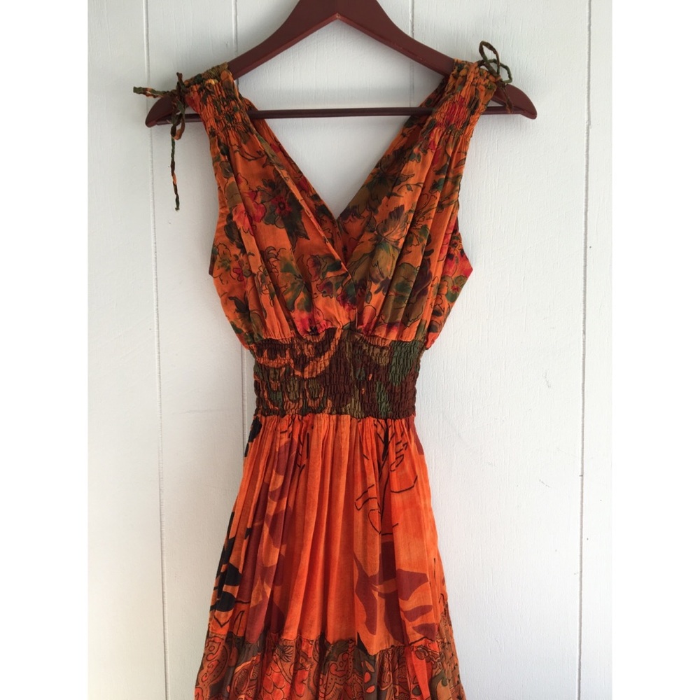 Orange Hippy Dress
